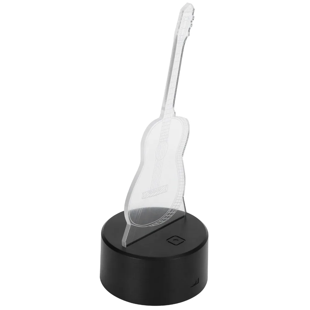 

Energy Saving 3D Guitar Night Light 7 Colors Changing Touch Switch LED Night Light 5V USB Powered Nightlight Party Decoration