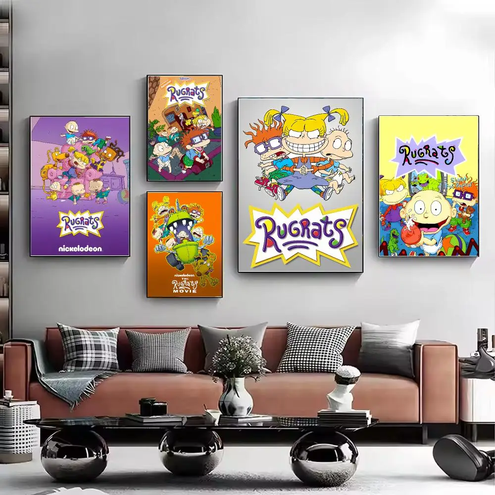 R-Rugrats Poster Stylish Wall Art Print for Living Room Bedroom Study Office Café Home Decor Modern Gift