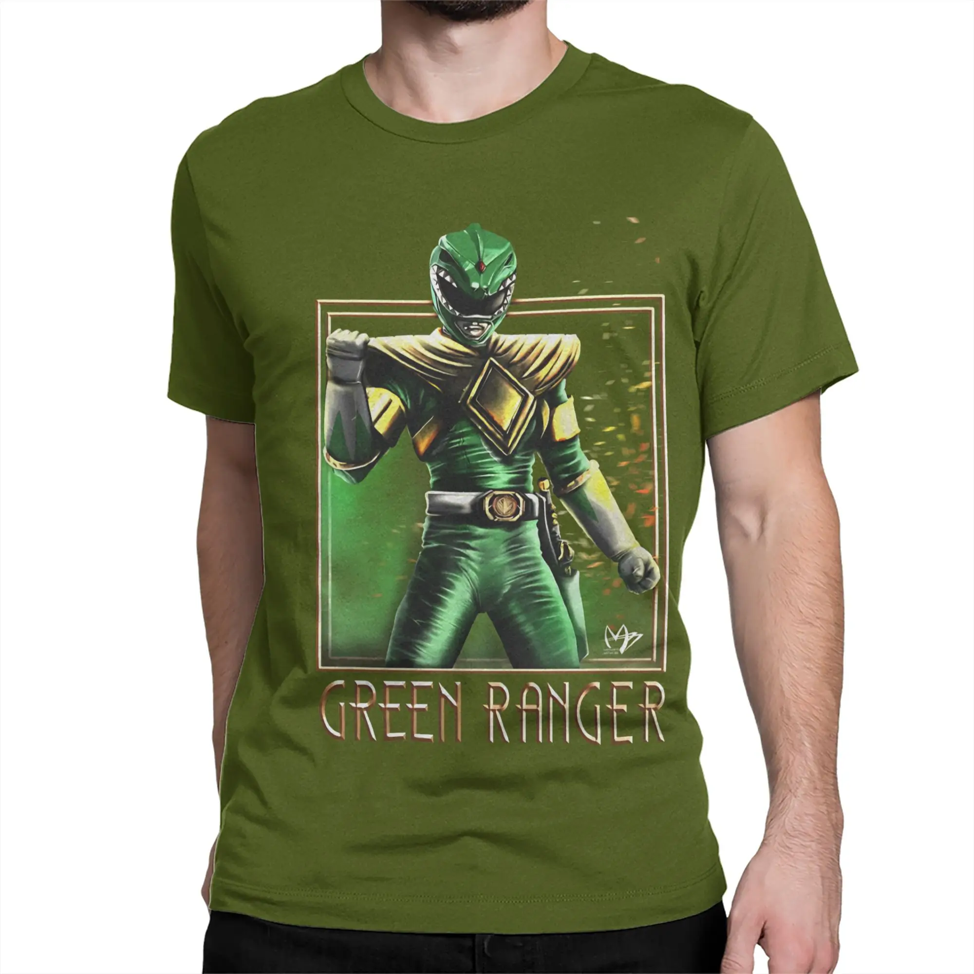 Power Rangers Mighty Morphin (Green Ranger) for Men Women T Shirt  Funny Tee Shirt T-Shirt Pure Cotton Big Size Clothing