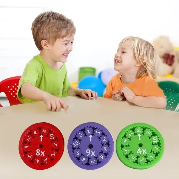 Juguete de matemáticas Fidget Spinners para niños, juguetes para contar, agregar o restar, División de multiplicación, aprendizaje de educación temprana