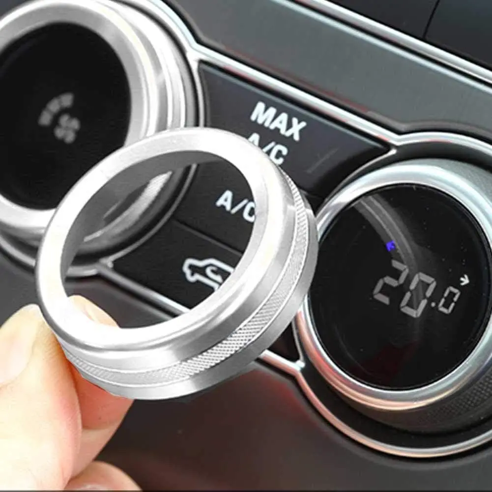 

4Pcs AC Air Conditioning Knob Trim Cover Fit For Range Rover Sport Autobiography Vogue