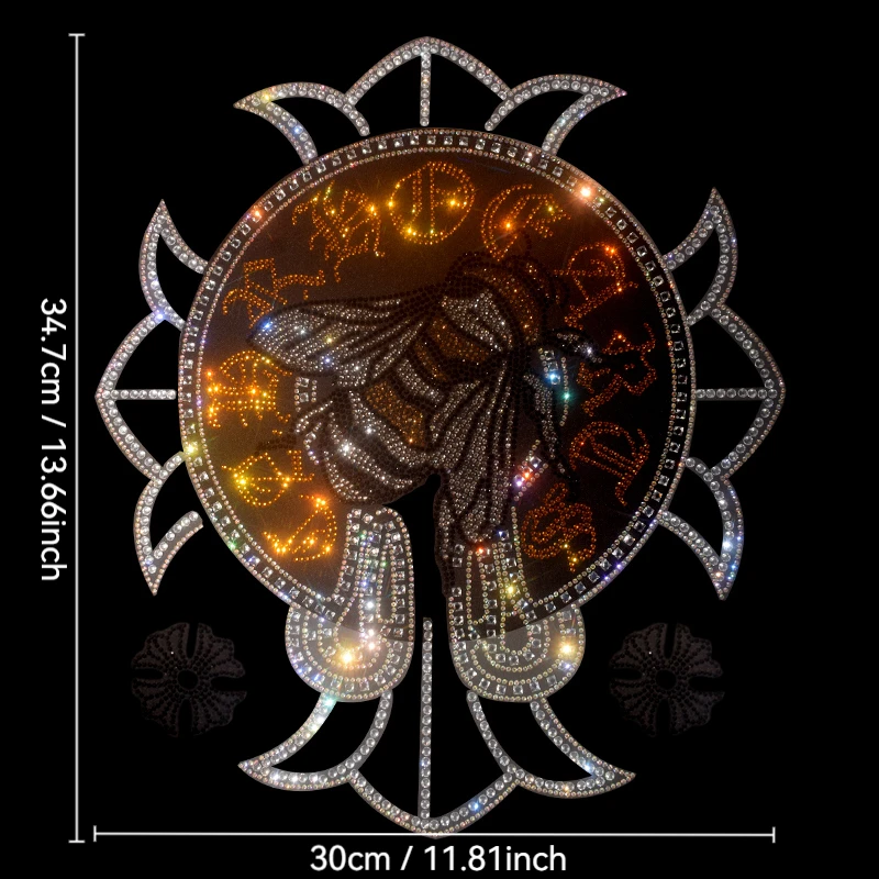 High quality drill pattern iron on t-shirt denim clothing accessories