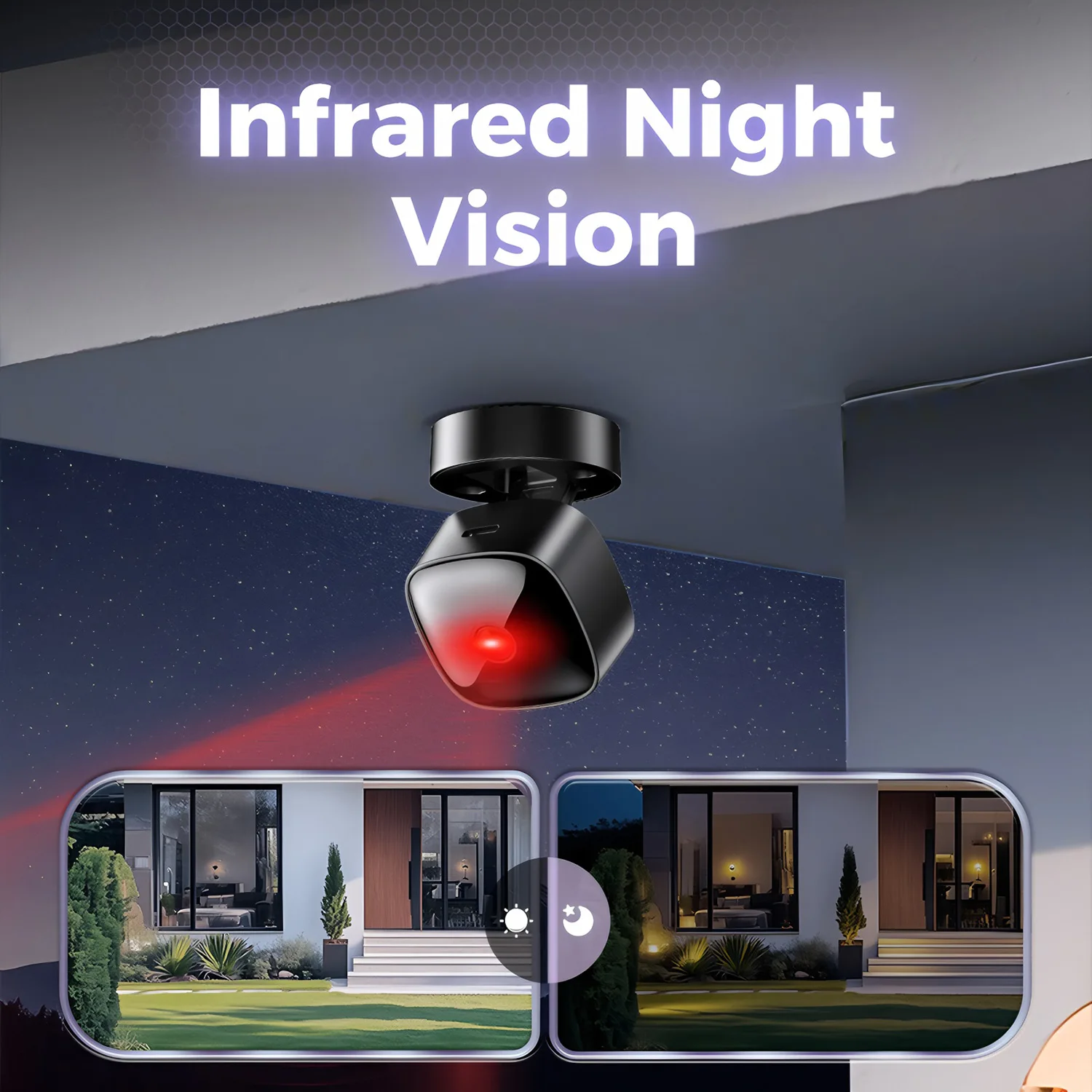 A9 1080P HD Wifi Mini Surveillance Camera, Smart Wireless Security Camcorder