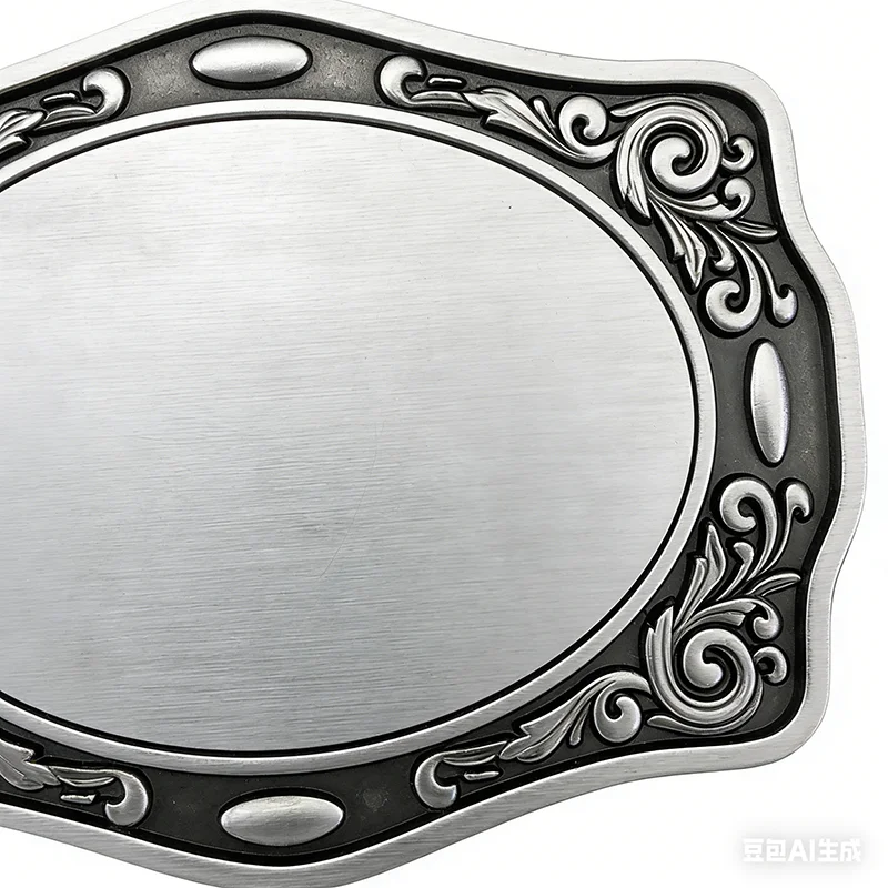 小売用ウエスタンフラワートリムブランクベルトバックル-bk-t091-在庫あり-送料無料