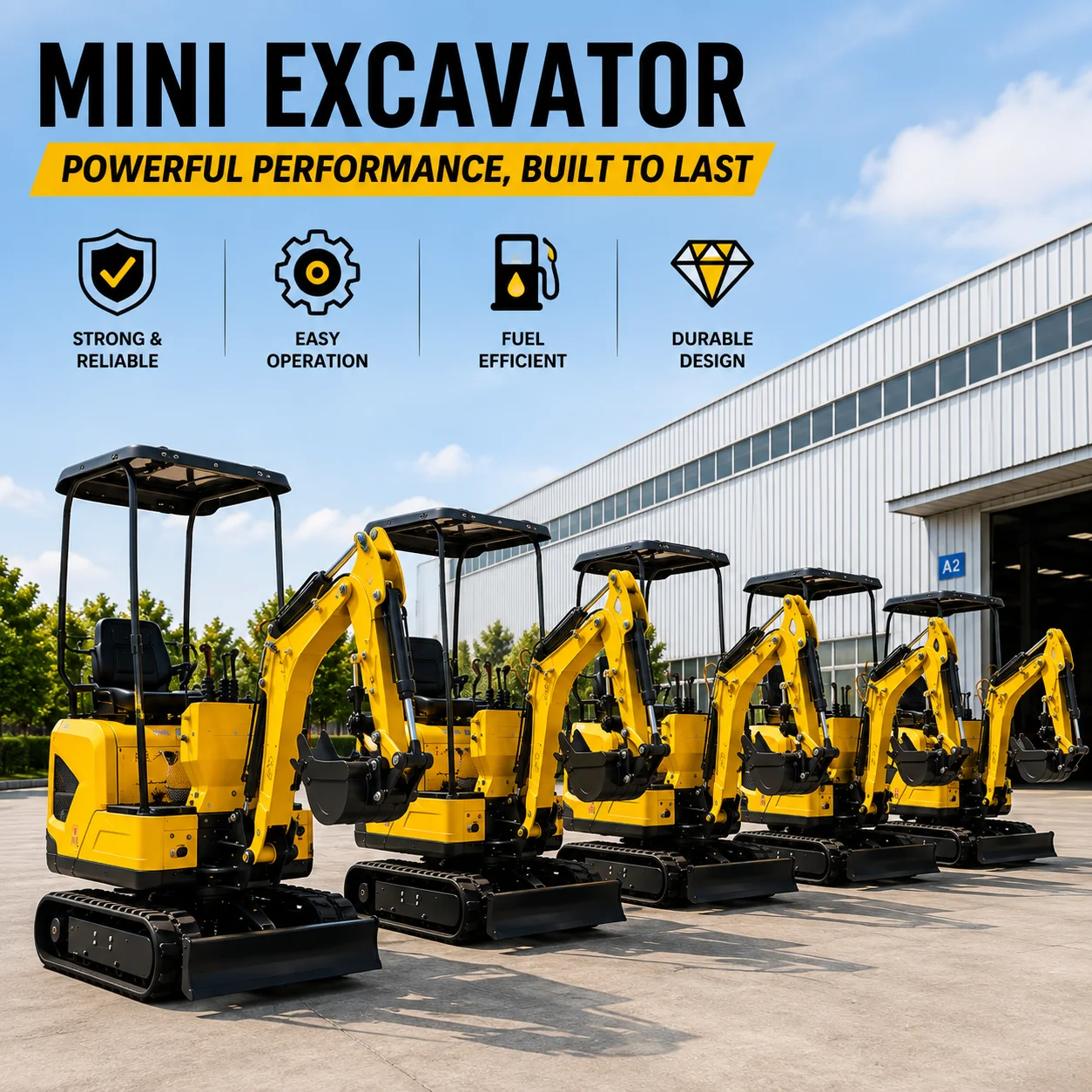 CE Certified Mini Excavator 1.2T Compact Hydraulic Crawler Excavator for Garden Agriculture Construction