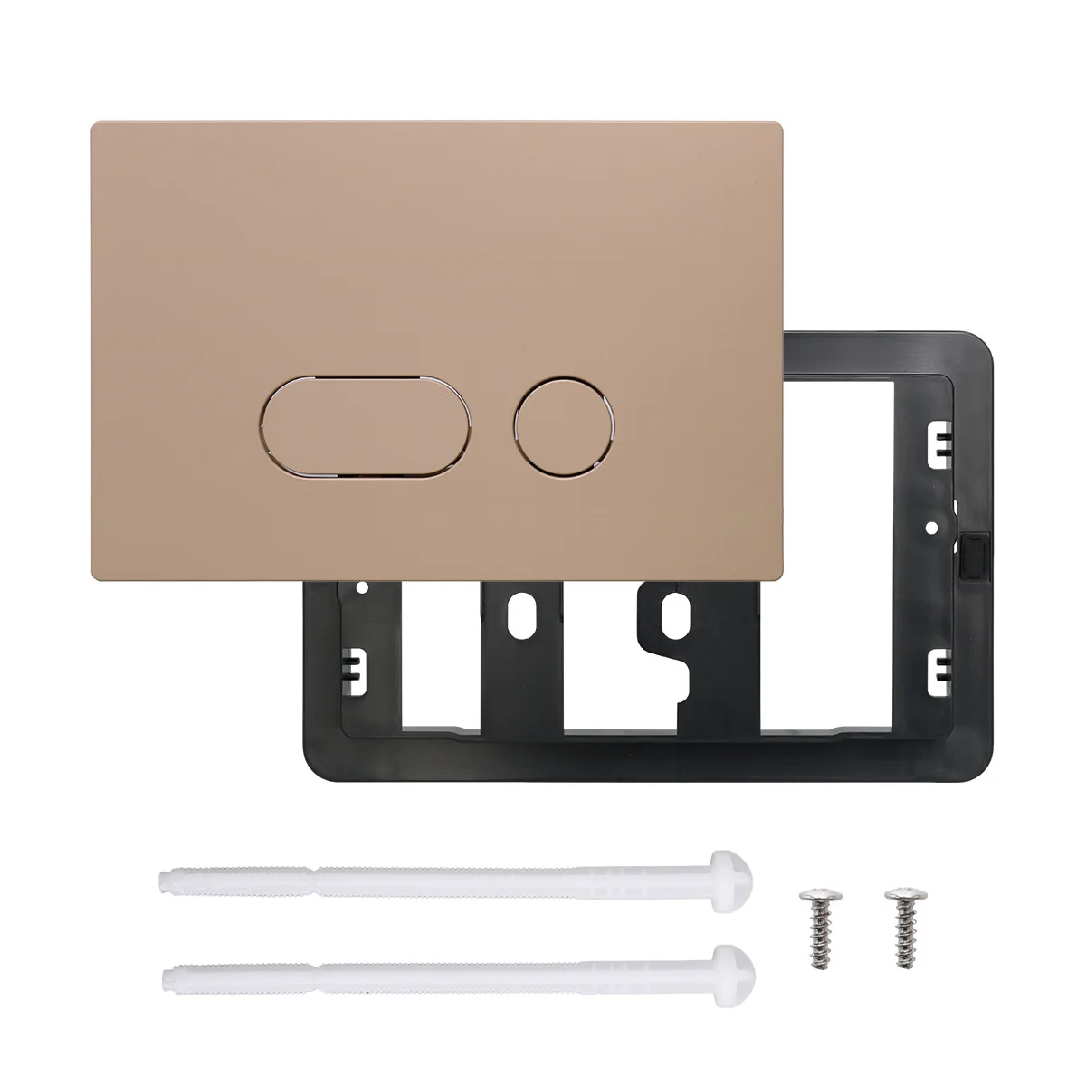 Dubbele bedieningsplaat voor Geberit Up180 inbouwreservoir, Delta 21 50 serie paneel voor wandcloset, verborgen tankknop