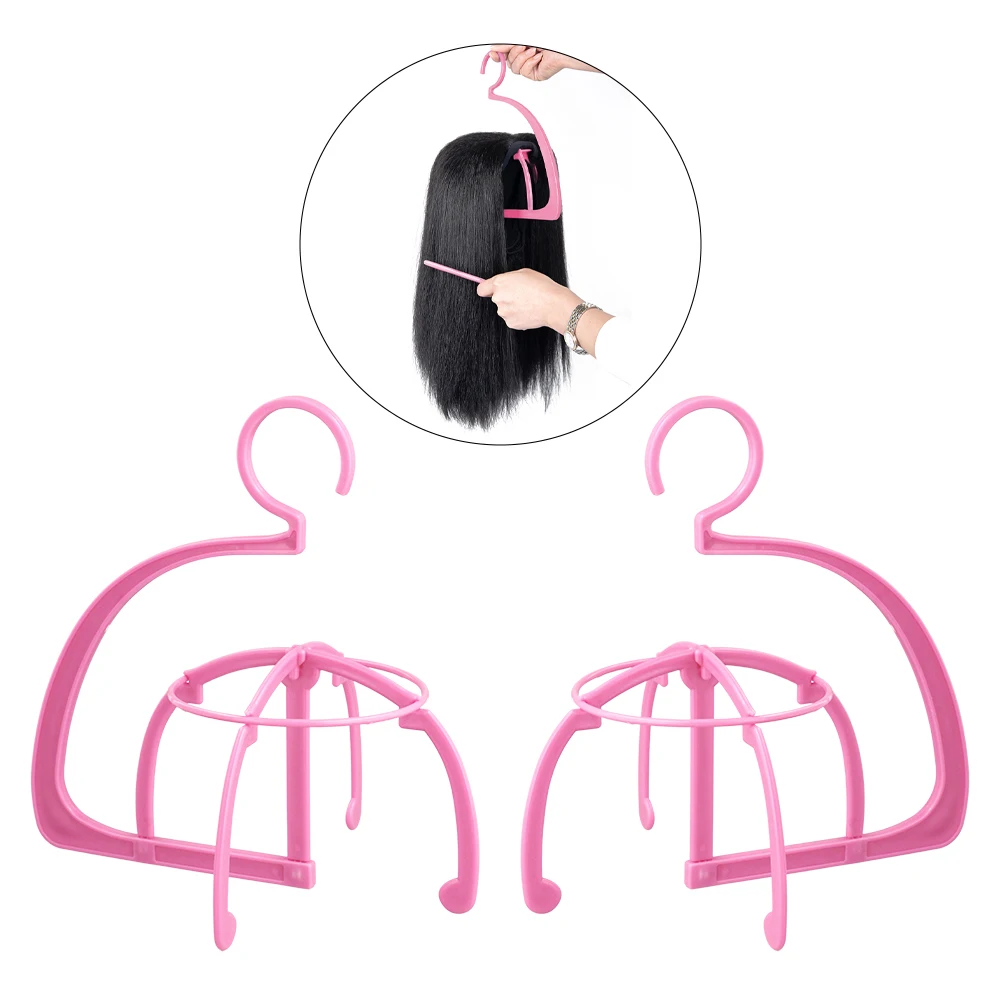 Wig Stands Hanger Display Rack Plastic Wig Holder for Styling Multiple Wigs Storage Organizer Wig Rack Stand for Beauty Salon