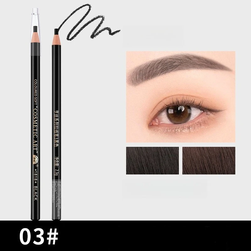 Matita per sopracciglia con linea a strappo, non affila bisogno di matita per sopracciglia, resa cromatica naturale, resistente al sudore e ai sbavature