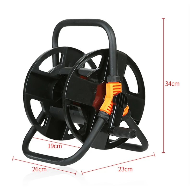 حديقة خرطوم بكرة الحديد ABS حامل خرطوم المياه المهنية لتخزين 164ft 1/2 بوصة انبوب ماء للحديقة الخارجية ساحة الحديقة #4