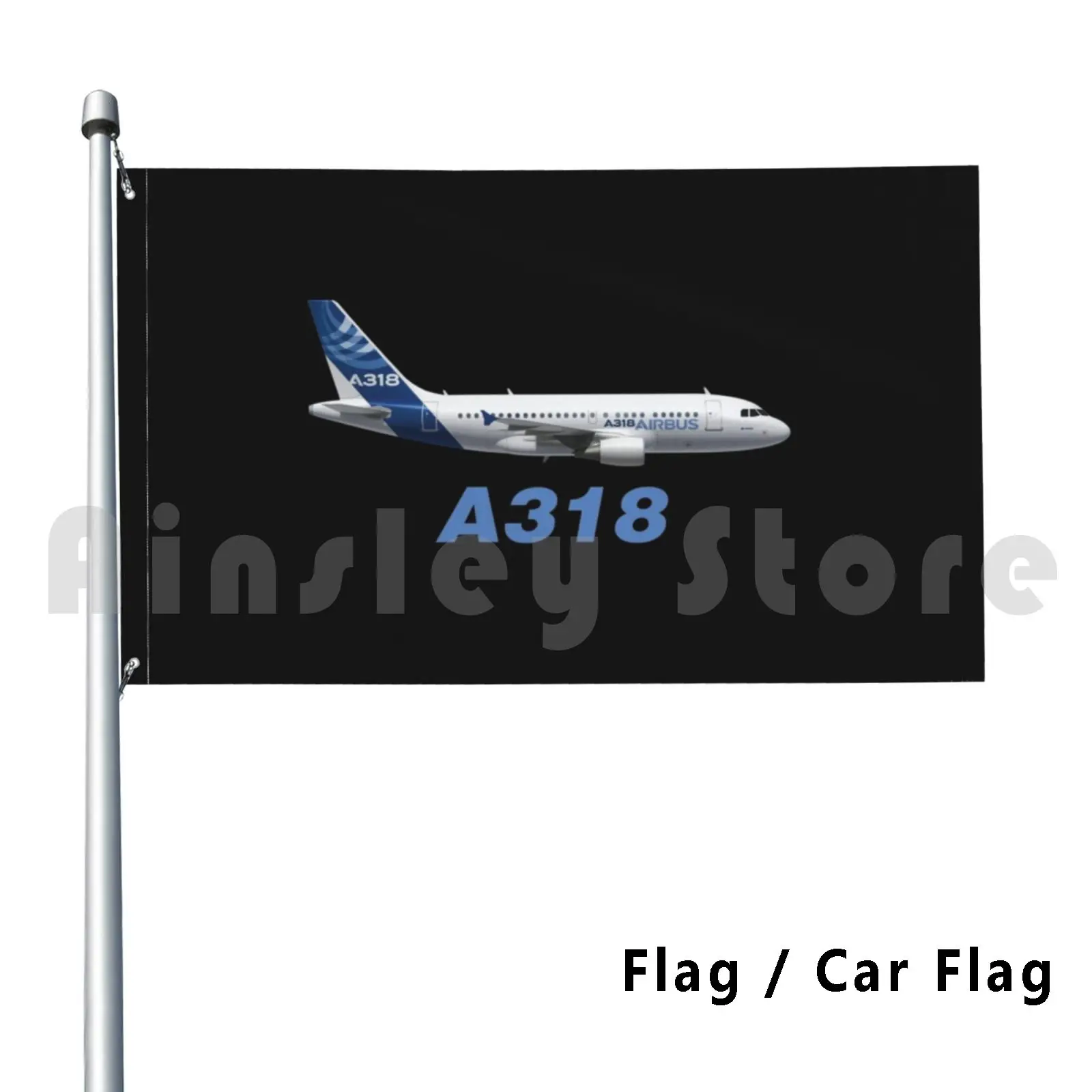 Airbus A318 Outdoor Decor Flag Car Flag 349 Aviation Pilot Airplane Plane Flying Flight Fly Avgeek