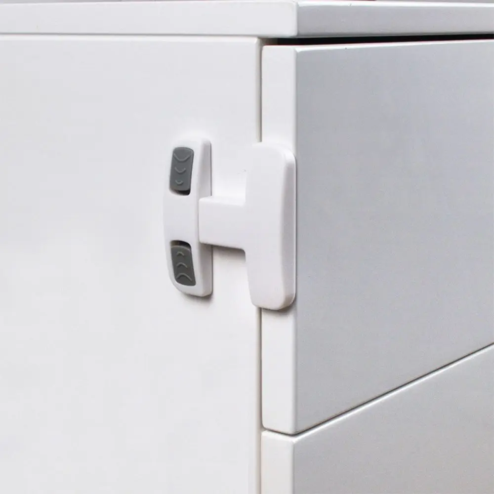 

Durable Multipurpose Kids Firm Double Buckle Child Protection Equipment Baby Safety Locks Cabinet Locks Refrigerator Door Locks