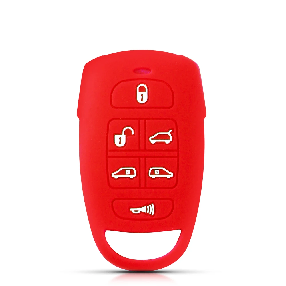 KEYYOU per Kia VQ 2006-2014 Sedona per Hyundai 6 pulsanti telecomando in Silicone Smart Key Case Cover Fob