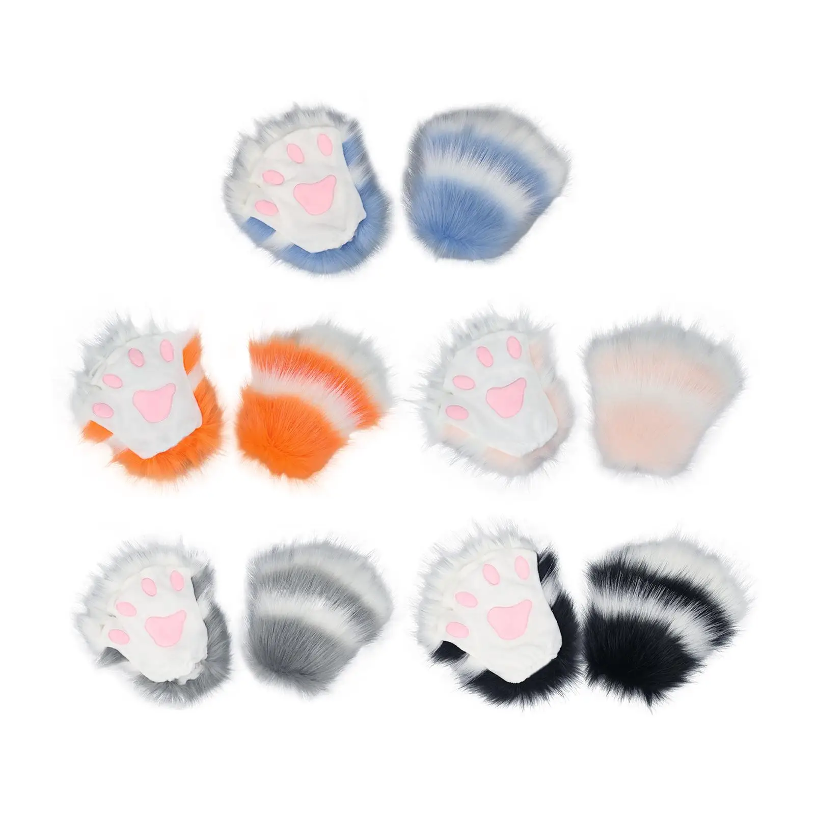 

Fingerless Gloves Costume Gloves Men Women Handwear Fancy Dress Mittens for Festival Clubs Halloween Party Stage Performance