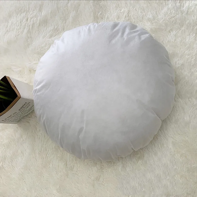 1pc Non-woven Pillow Core White Cushion almofadas PP Cotton Filler Cushions Round Pillows Inner Filling 45/50/55cm Cushions Core