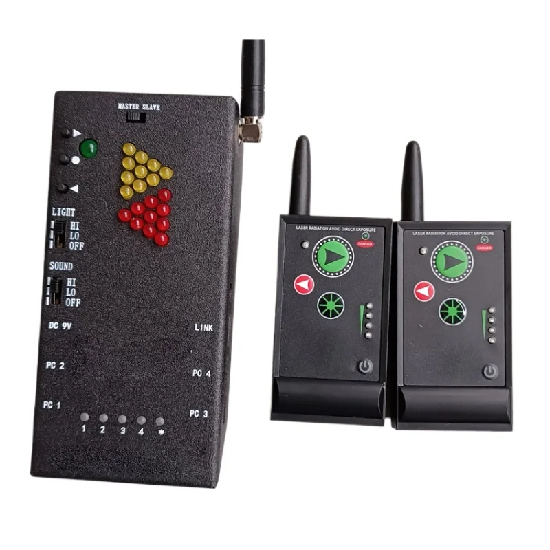 

Дистанционный демонстратор-переводчик от 1 до 4 с одним приемником и двумя пультами дистанционного управления Блок питания 12 В для презентации PowerPoint