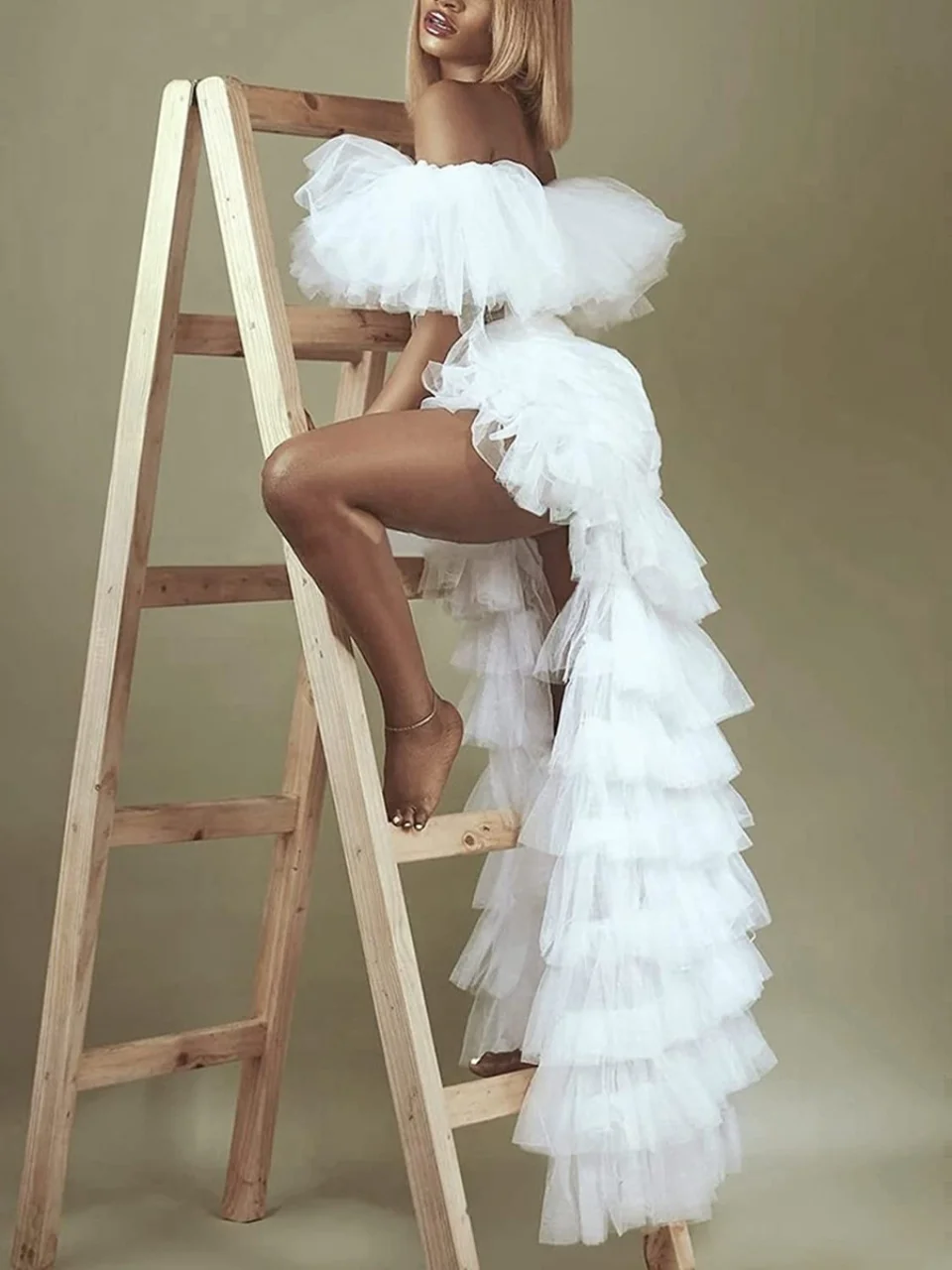 

Женская классическая черная многослойная пышная юбка-кейк больших размеров, модная и элегантная, для стройнящего эффекта