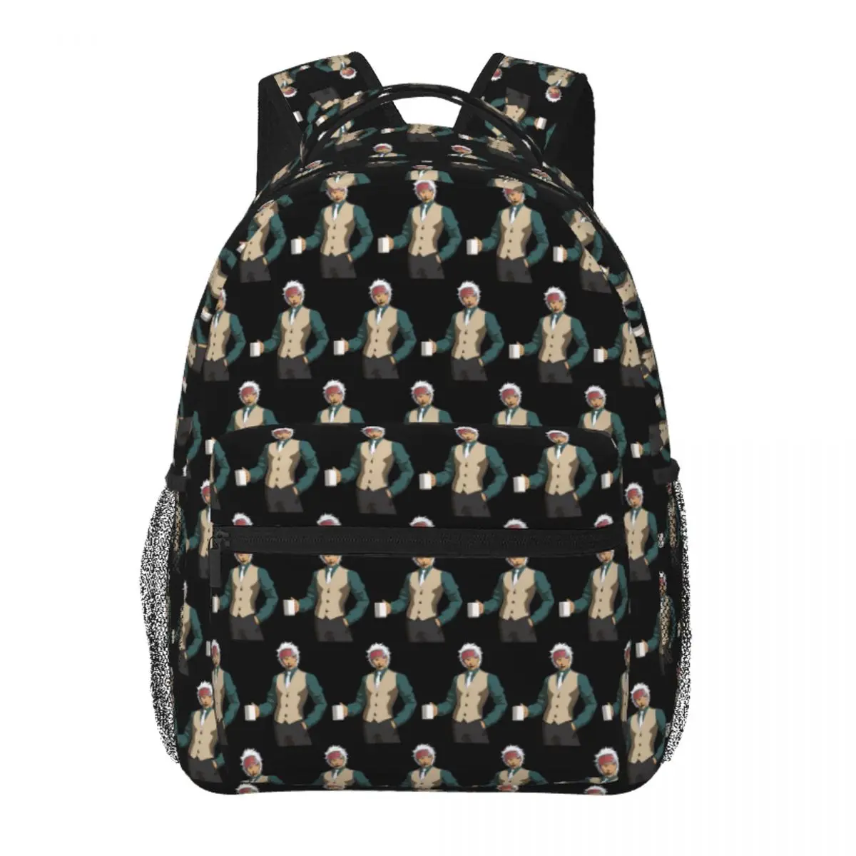 

Ace Attorney Godot Backpack Student Boys Girls BookBag Children School Bag Laptop Shoulder Bags for Men Women