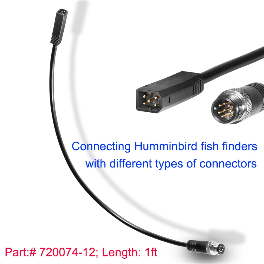 720074-12เป็น EC qde 12สายอะแดปเตอร์อีเทอร์เน็ตสำหรับ humminbird 7 G2N และ G3N เกลียว8/9/10/12/15 859/899/959/999/1159 1199