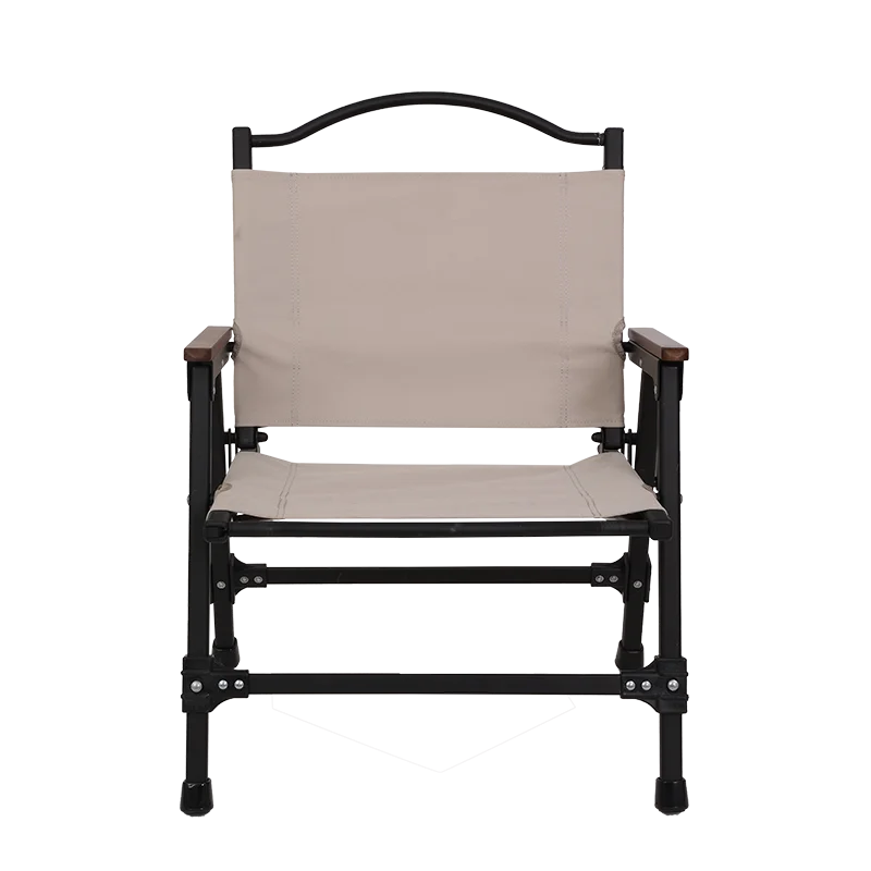 Folding Camp Chair Aluminum Portable Folding Camping Chair with Carry Bag for Outdoor Travel Black