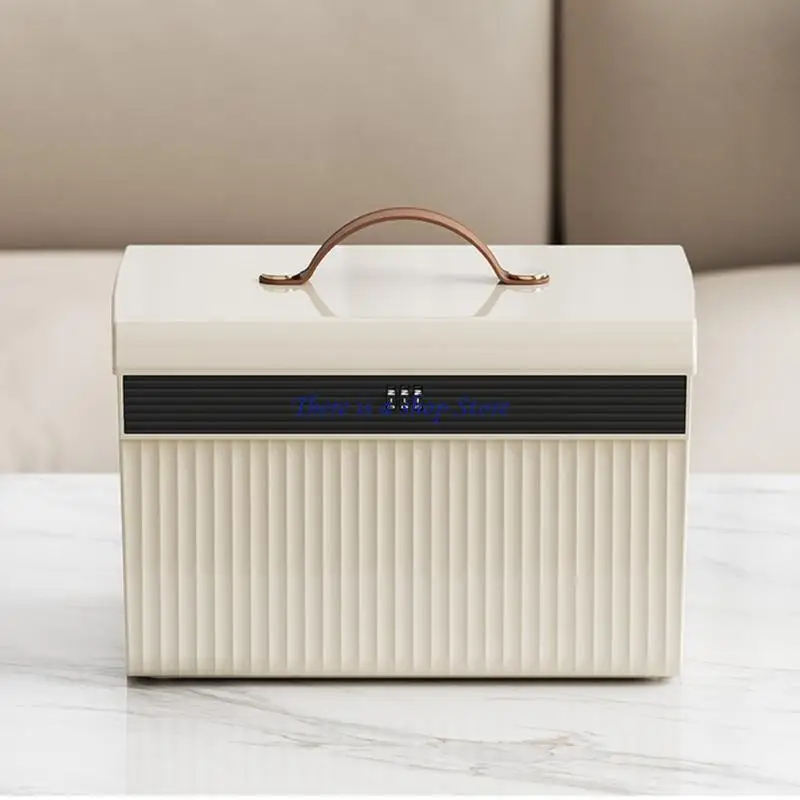 

D0AD Large Capacity Storage Trunk Plastic Lockable Organiser Box for Jewelry