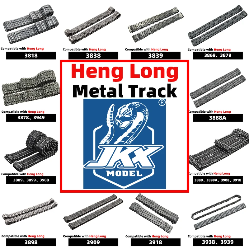 

henglong tank parts Metal Track & Rubber-coated Track HL Metal tracks for all rc tank models Comes with 4 Metal Track links