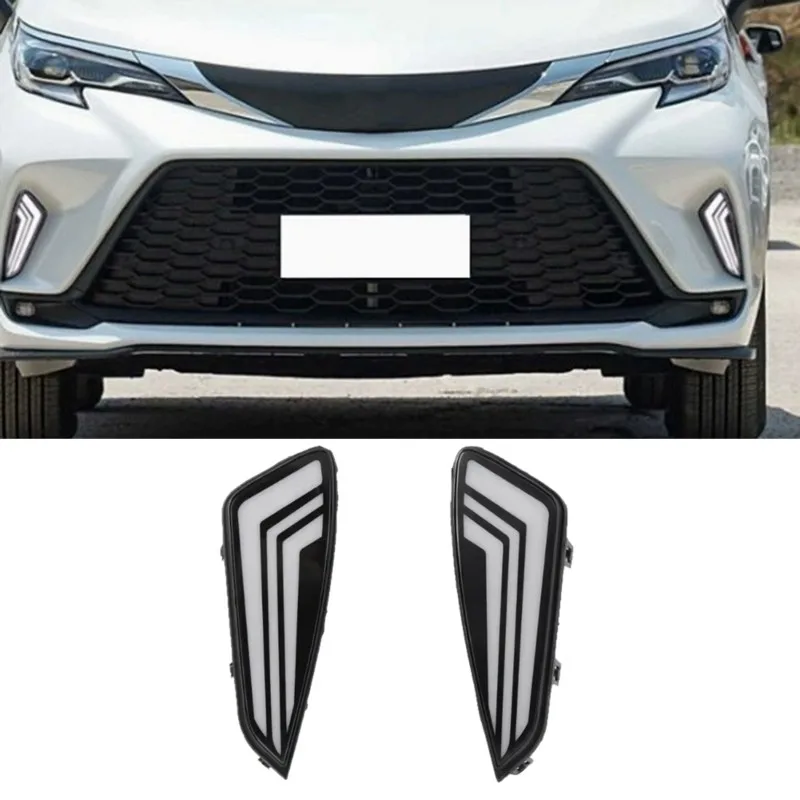 

LED Daytime Running Light Front Fog Lamp Turn Signals Lights For Toyota Granvia 2022-2025