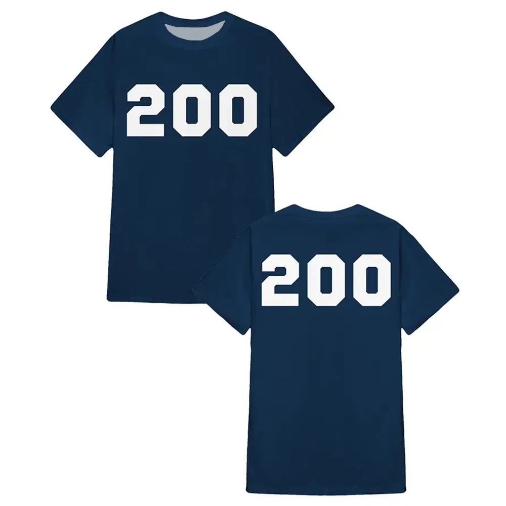Chad Powers Glen Powell 200 Number T-Shirt Unisex Mesh Sport T Shirt Graphic Jersey Men Women Summer Short Sleeve O-neck Tees