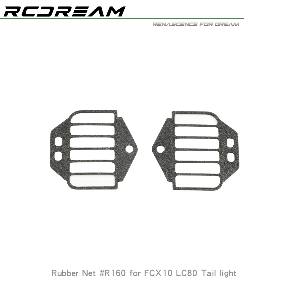 RCDream 1/10 Tail Light Protective Net Cover Guard Mesh Rubber for FMS FCX10 LC80  #R160R