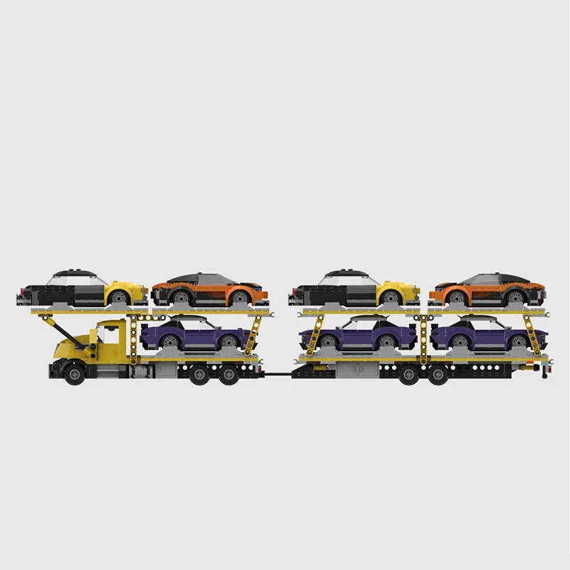 アーバントラックモデル Moc ビルディングレンガ車 tTransport トラックモデルテクノロジーモジュラーブロックギフトクリスマスおもちゃ DlY セットアセンブリ