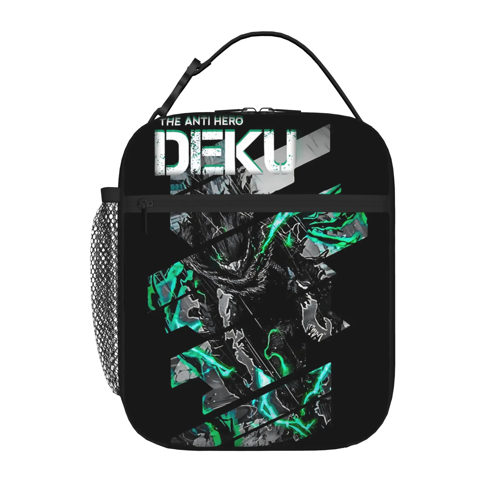 1 Piece Zipper Closure Run Storage Bag Pocket My Hero Academia  School Lunch Food Box Reusable For Lunch Food Bag