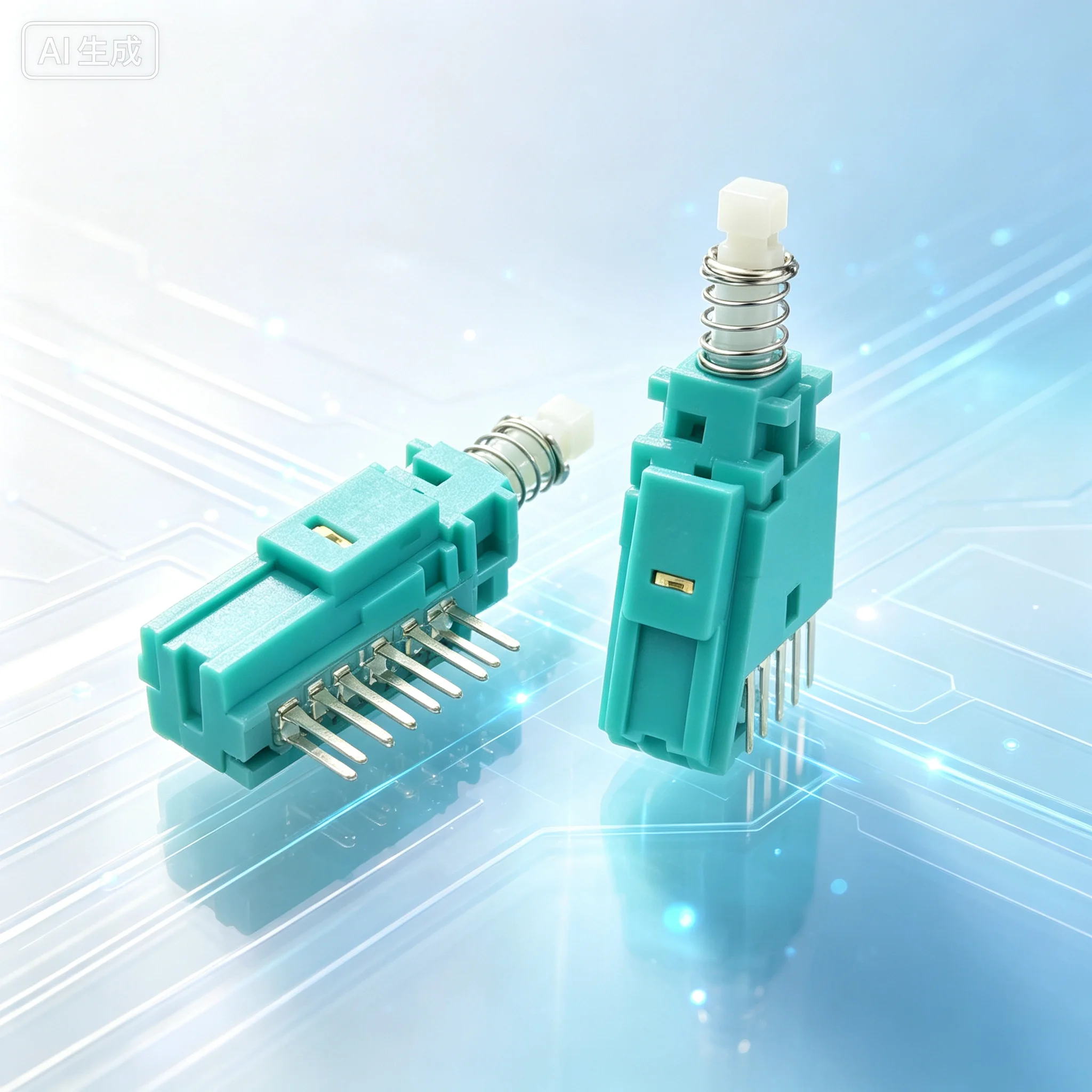 Horizontal Button for 12 Pin Latching Straight Switch  50pcs