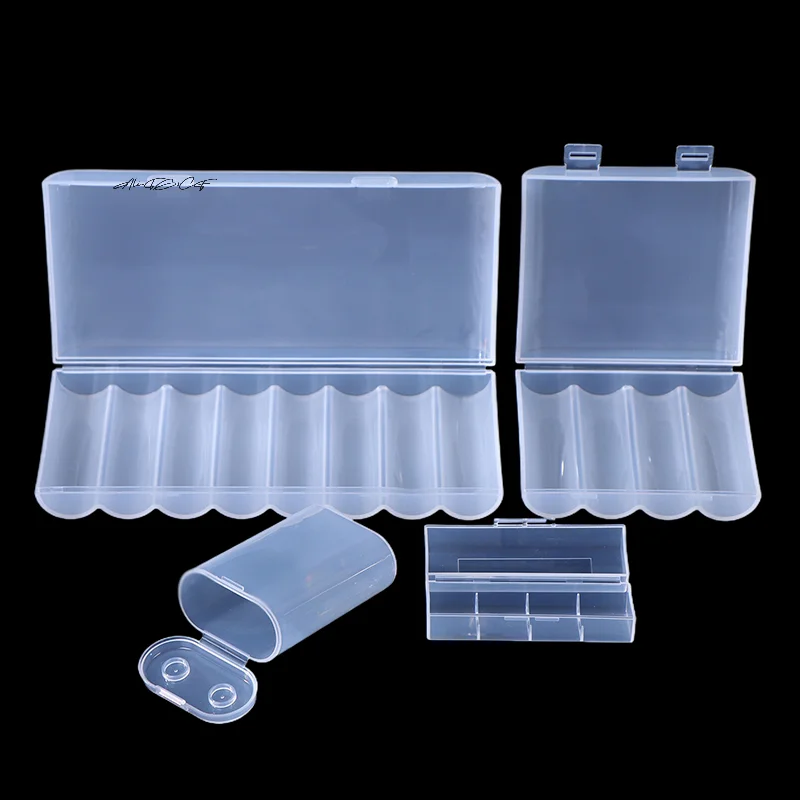 1/3Pcs 1 Section/2 Section/4 Section/8 Section 21700 Battery Anti Fall Protection Box 21700 Battery PP Plastic Storage Box