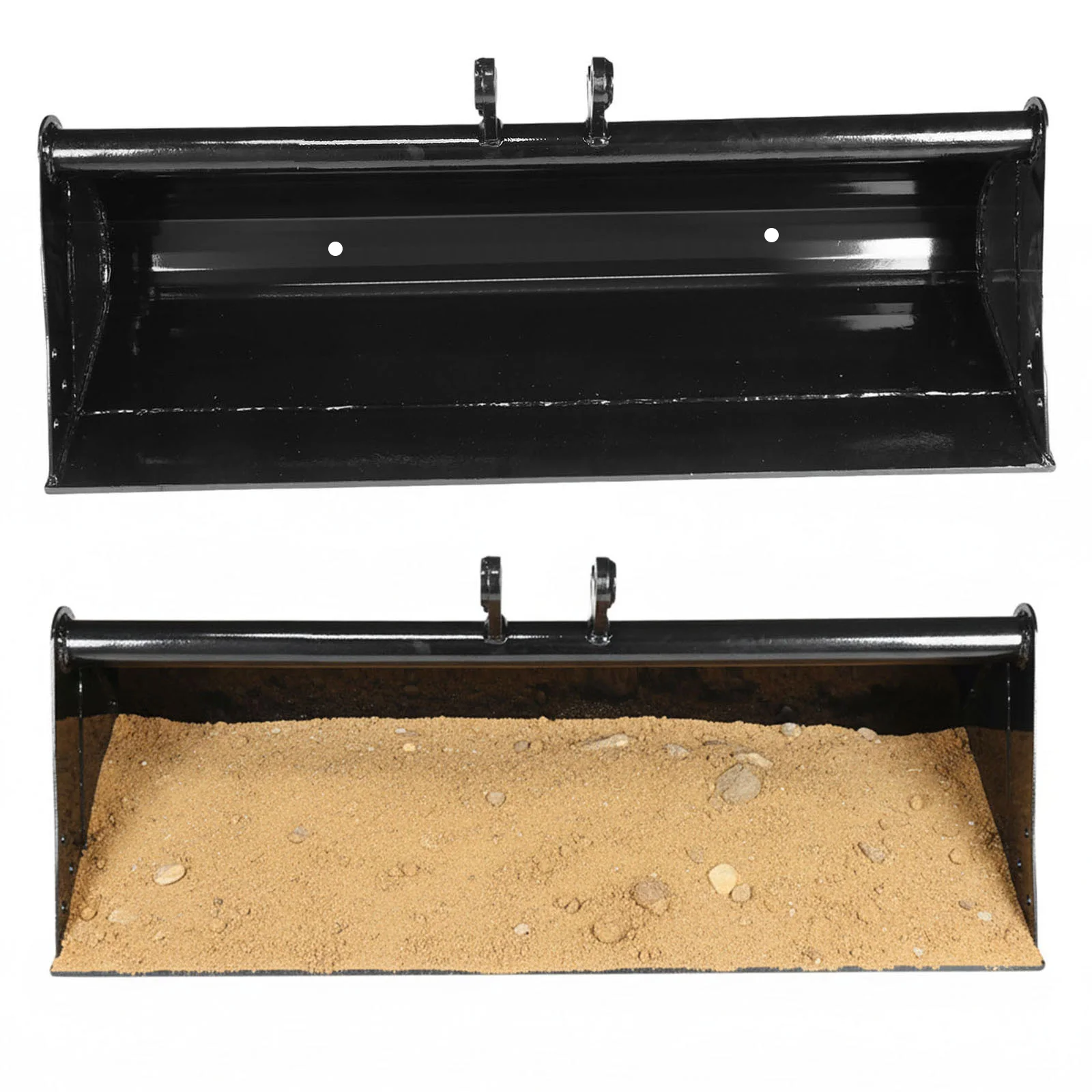 

Plain Mud Bucket Grading Attachment with Pins Hydraulic Tilting Bucket Attachment for Mini Excavators