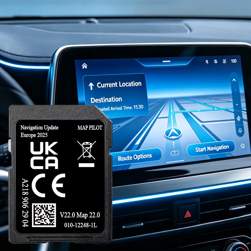 Image of 2026 NTG5 für Mercedes A B C CLA CLS E GLS Auto-Navigation Garmin MAP PILOT V22 EU-Karten Satelliten-Navigations-SD-Karte A2189062904 32GB