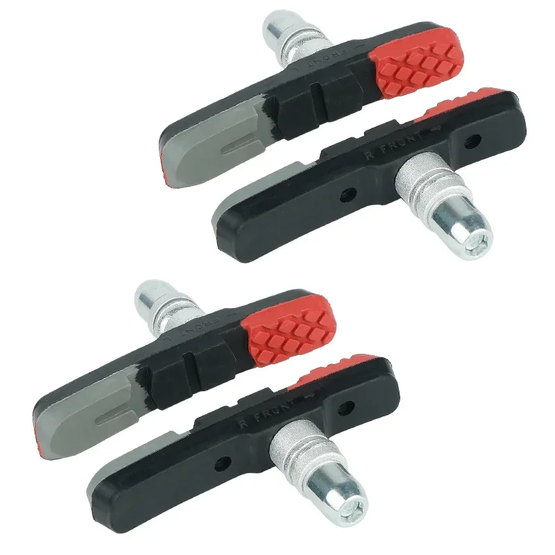 Robuste, strapazierfähige Gummiblöcke für MTB-Linear-Pull-V-Klemmbremsen, 70 mm V-Bremsbeläge für Nass- und Trockenbedingungen mit Metallfelgen