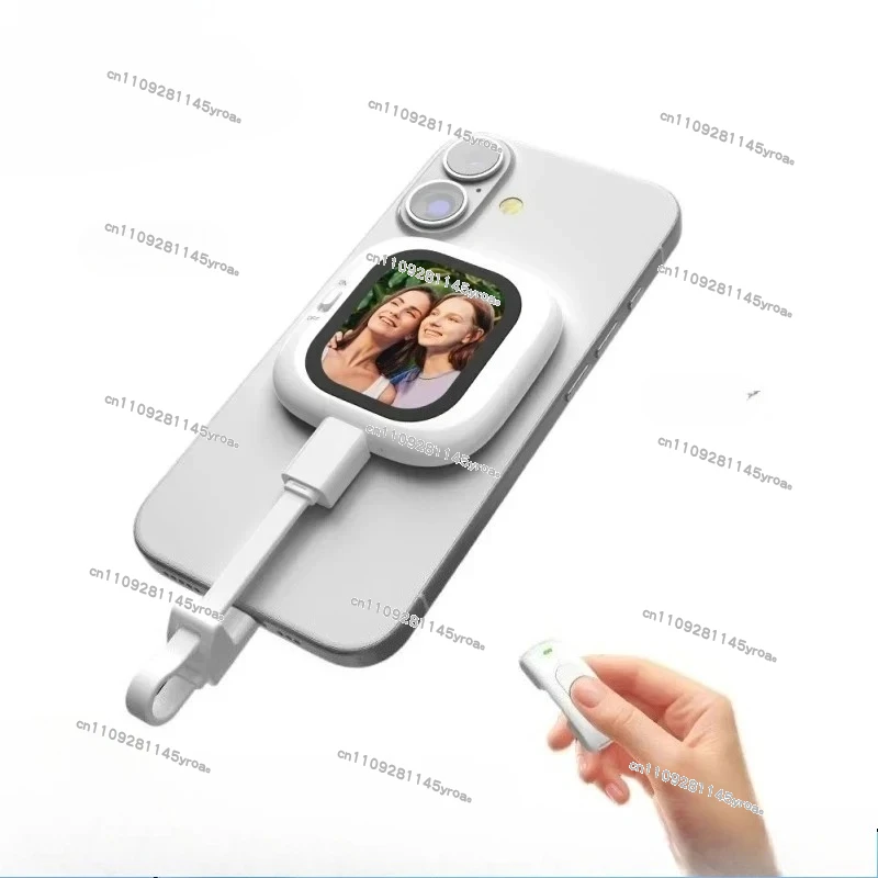 Mini AMOLED Screen Magnetic Selfie Monitor Screen Remote Control 700nits For iPhone 5-12 13 14 15 16 Pro Vlog Gift For Girl