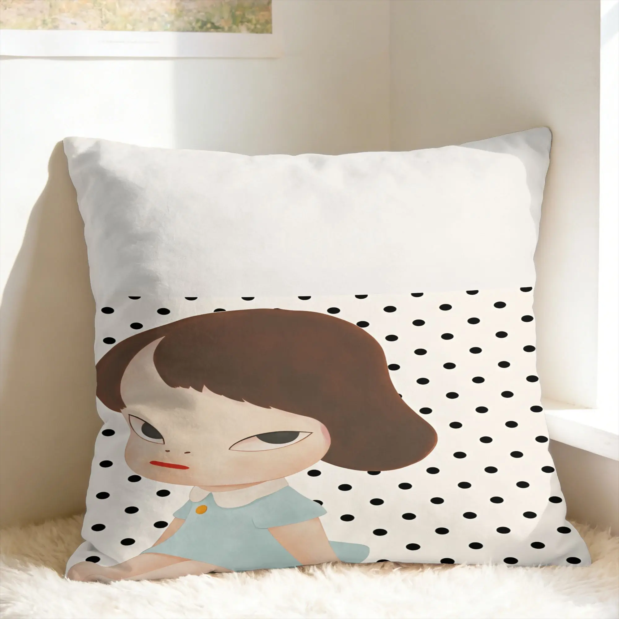 Y-Yoshitomo Nara Pillow Case  Soft Pillow Cover For Sofa Home Decoration Fashion Pillowcases
