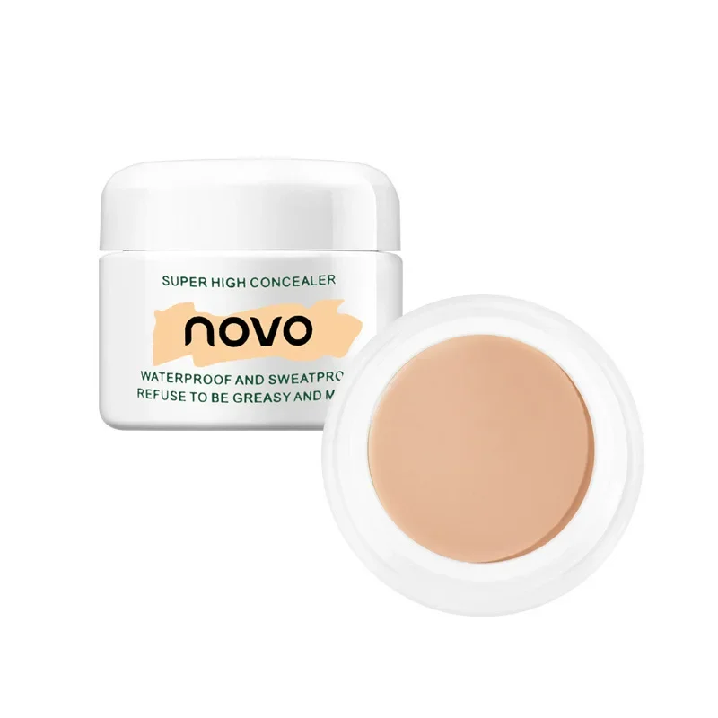 NOVO corrector brillante, maquillaje impermeable resistente al sudor, cubre fuerte manchas, marcas de acné Facial, ojeras, maquillaje Facial