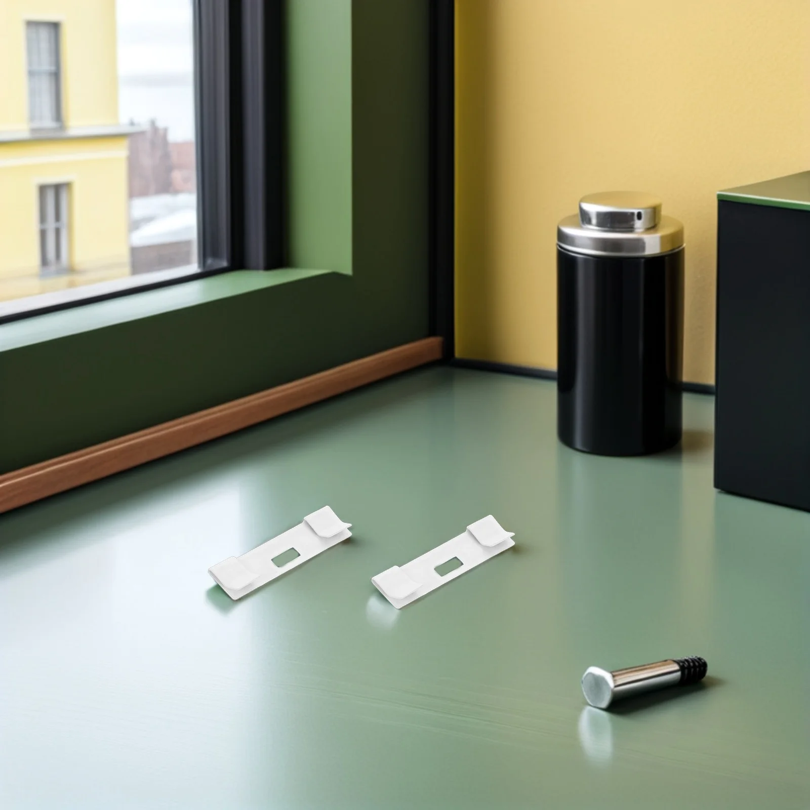 

24Pcs Vertical Blind Vane Connectors Metal Repair Tabs for Window Treatment Fixer Parts Silver Vertical Blinds Keeper