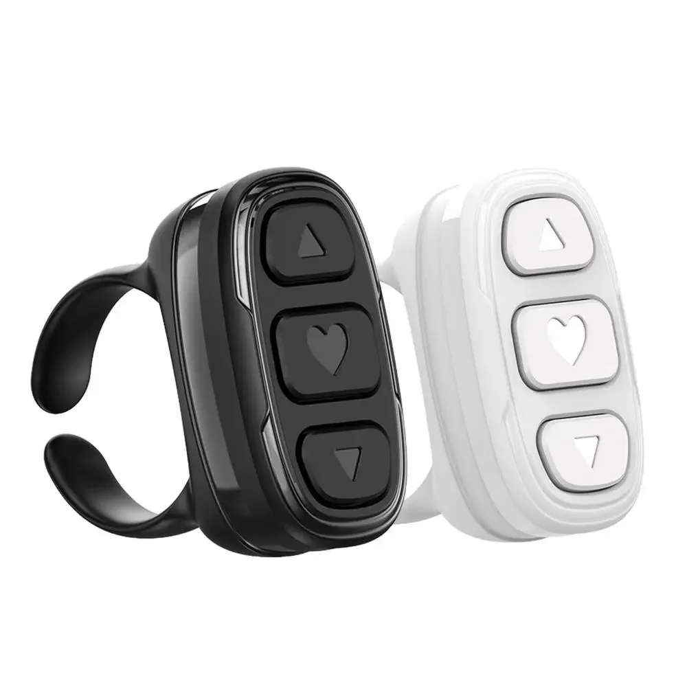 ZLRLMHY Wireless Fingertip Remote Control Ring bluetooth Scroller Page Turner Stable Connection Wireless Page Turner for TikToks