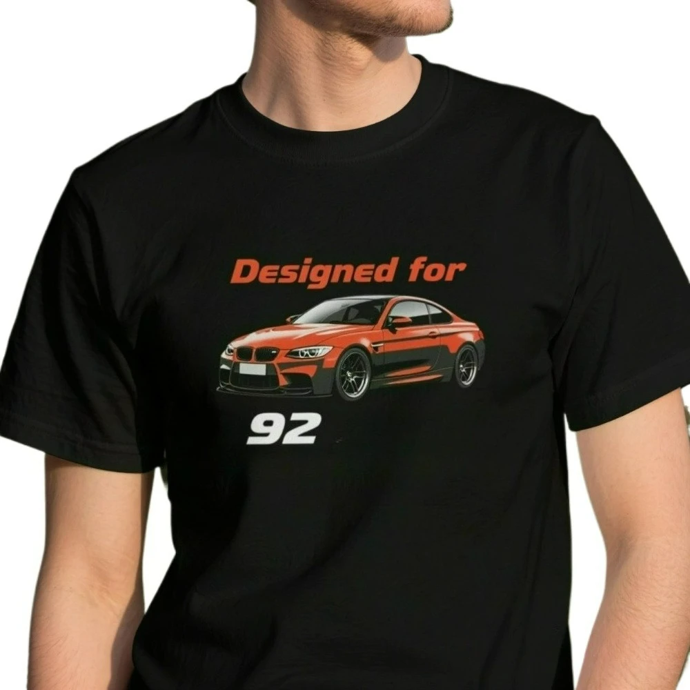 

Designed for E92 Fans M3 330 328 335 325 318 Car T-Shirt Summer Cotton Short Sleeve O-Neck Men's T Shirt New S-3XL
