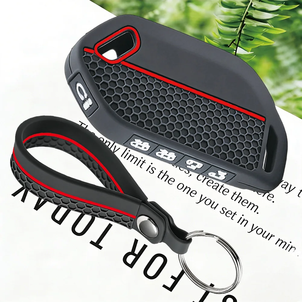 7/8/9 Buttons Silicone Car Key Case Cover Fob Holder For Kia Picanto Sorento MQ4 Carnival KA4 Morning K5 Carens 2024 EV5 EV9