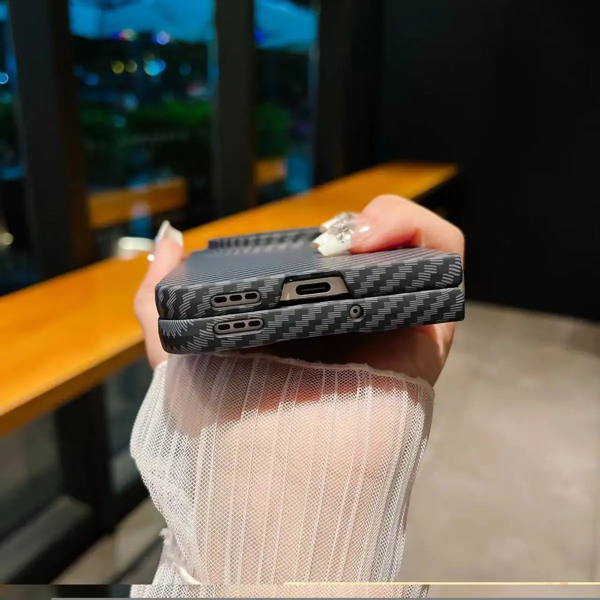 Voor Oneplus Open Case Hard Carbon Fibre Slanke Beschermhoes Voor Één Plus Open Full Cover Telefoonbehuizing