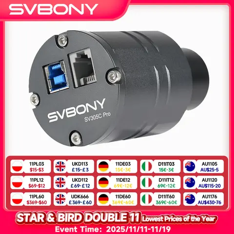 2MP USB3.0 Astronomy Guiding Camera svbony