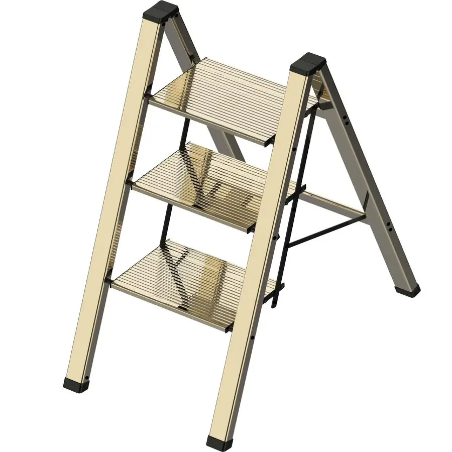 

Легкая складная стремянка для дома, алюминиевая, выдерживает до 150 кг, противоскользящая, для кухни, складная подставка-табурет для взрослых, для использования в помещении