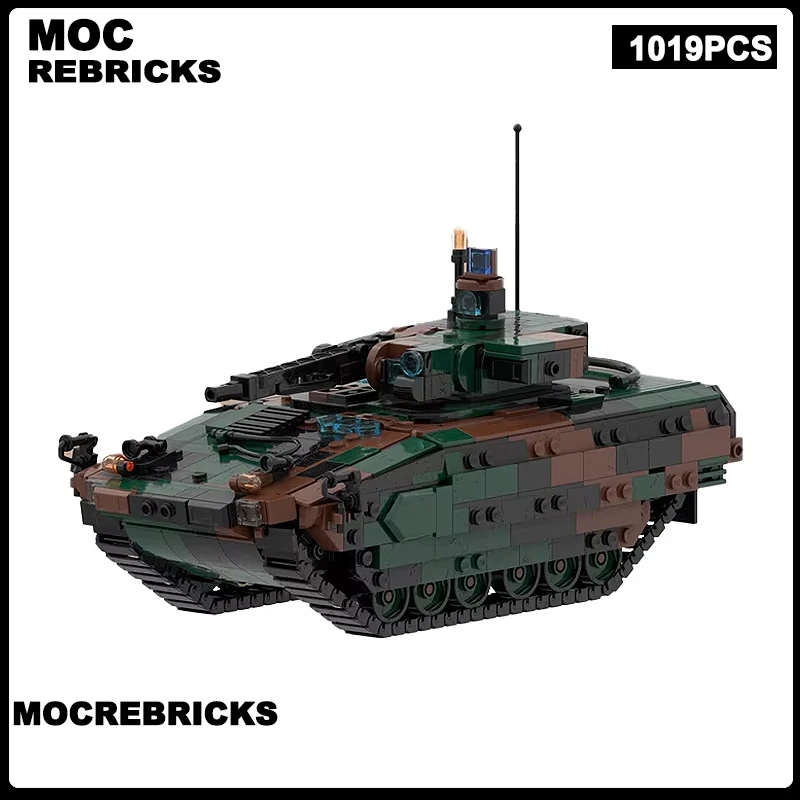 

Germany Military Tanks Series Puma IFV Armoured Vehicle MOC Building Block Assembly Model Granule Technology Brick Toys Gifts