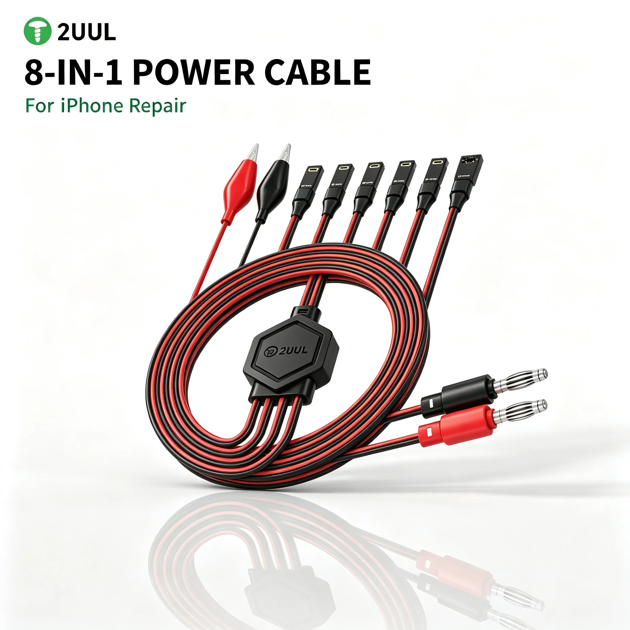 2UUL PW01 8in1 Ultra Soft Power Line Suitable For iPhone 7 - 16 Pro Max Phone Motherboard Activation Boot Test Repair Line Tools