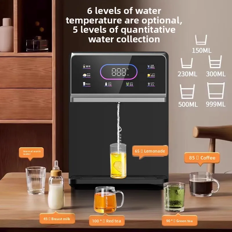 

Household wall-mounted tankless side cabinet self-priming bottled water direct drinking instant hot water dispenser