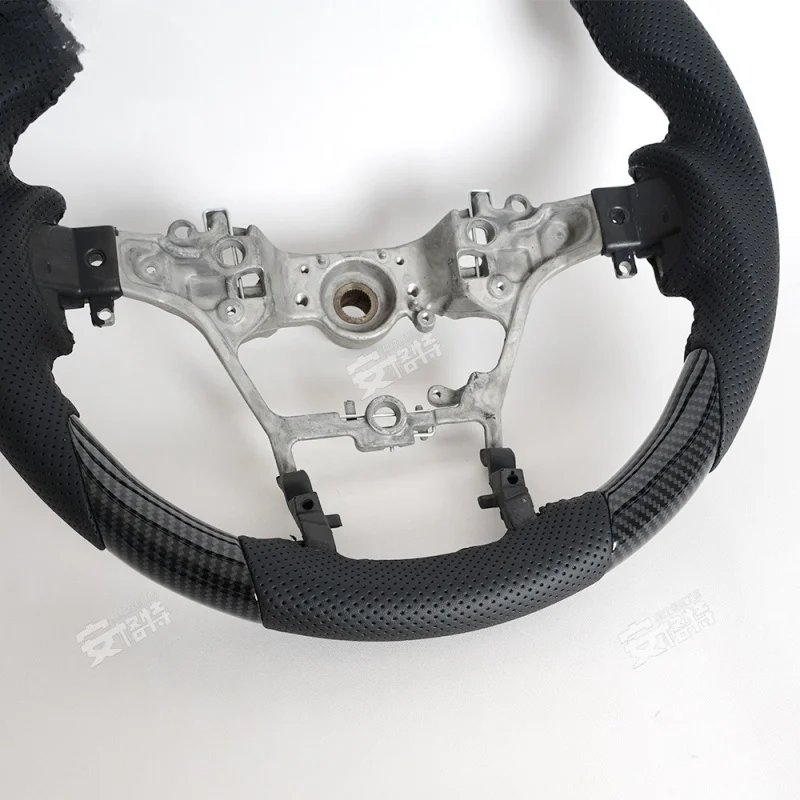 For Toyota Hilux (All Series) Mahogany & Carbon Fiber Texture Steering Wheel (Pickup Special, Modification Upgrade Part)