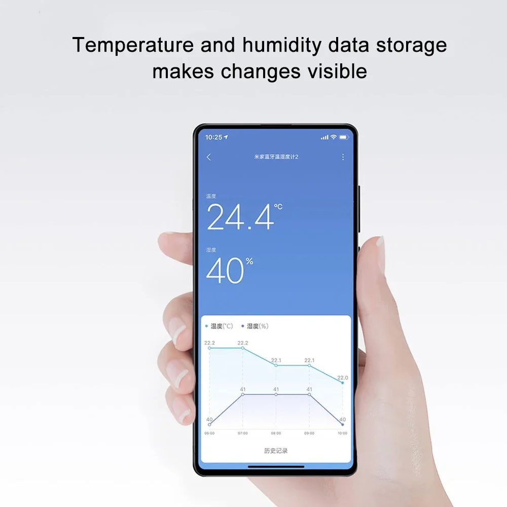 Xiaomi Mijia Thermometer 2, Bluetooth-совместимый интеллектуальный пульт дистанционного управления, датчик температуры и влажности с ЖК-экраном